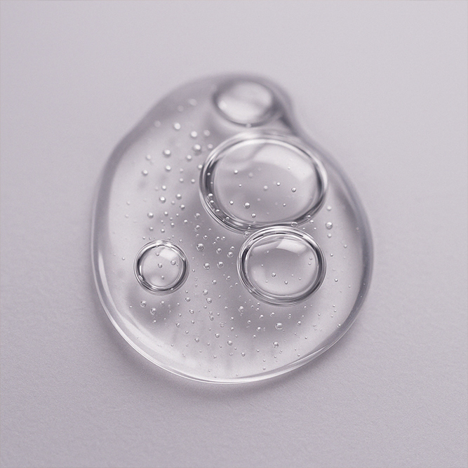 Gelige Serumtextur vom Feuerfunke Elementra Serum für den Sommer