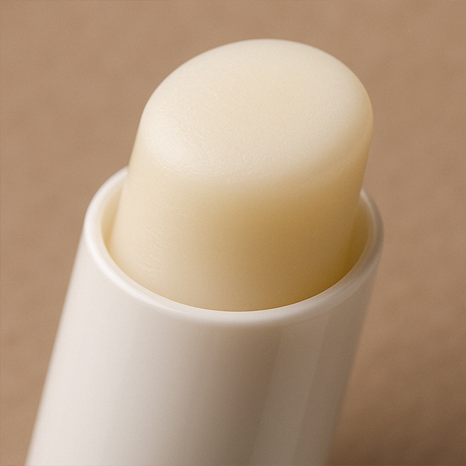 Nahaufnahme des herausgedrehten Lip Balms