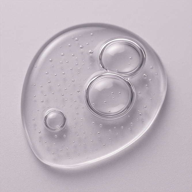 Gelige, serumartige Textur des No Pickel Roll-Ons